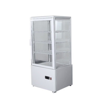 Refrigerador de la exhibición de la encimera del vidrio plano de la vertical 4 del colmado