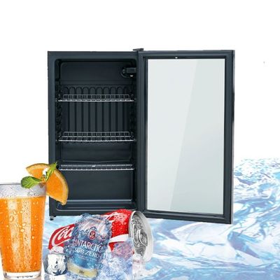 Pequeño refrigerador vertical de la exhibición de la encimera del hotel de la bebida