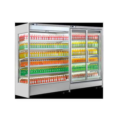 refrigerador de la exhibición de Multideck de la cortina de aire de la bebida 1000L
