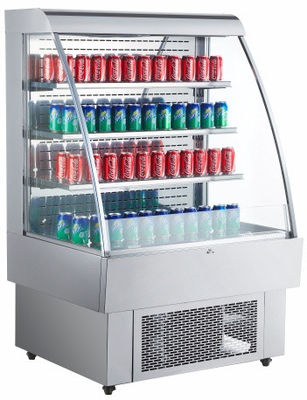 Refrigerador vertical de la exhibición de Multideck del hipermercado 380L