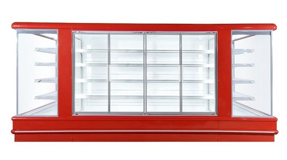 Refrigerador abierto refrigerado de Multideck del supermercado vertical