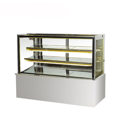 Refrigerador comercial de la exhibición de la encimera del vidrio plano 290L