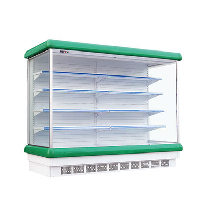 Supermercado 4 capas de la vertical del refrigerador abierto de la exhibición